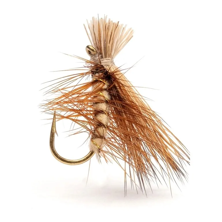 Elk Hair Caddis dry fly with a natural elk wing