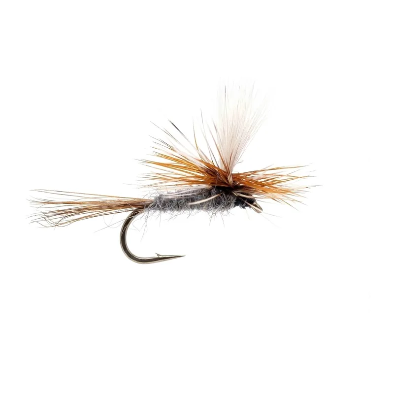 Parachute Adams dry fly with a white calf-tail post