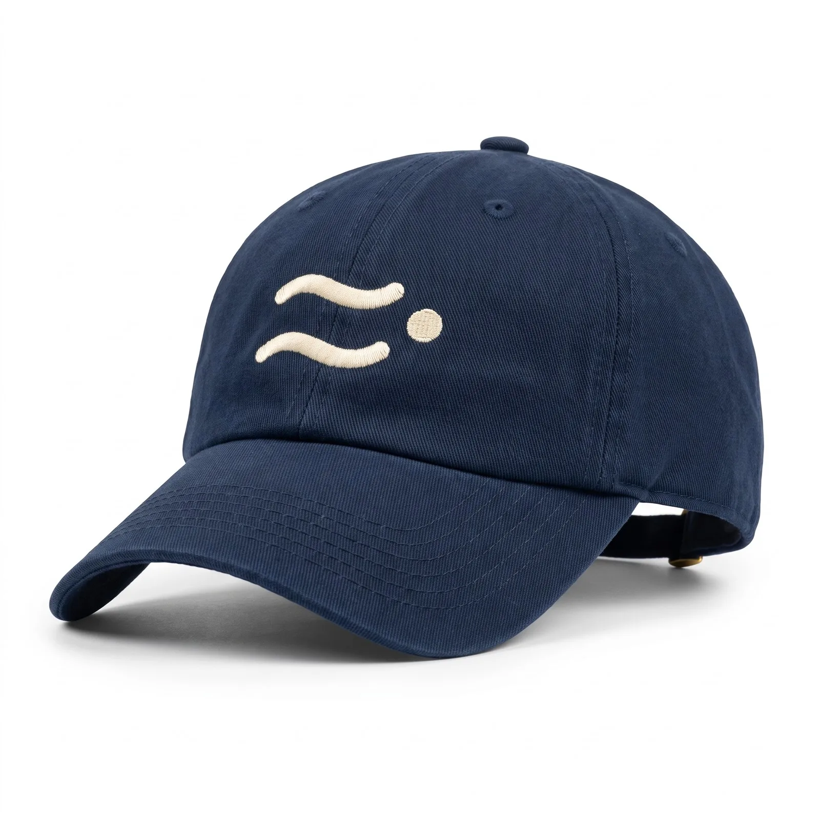 Driftline six-panel cap, navy, embroidered mark